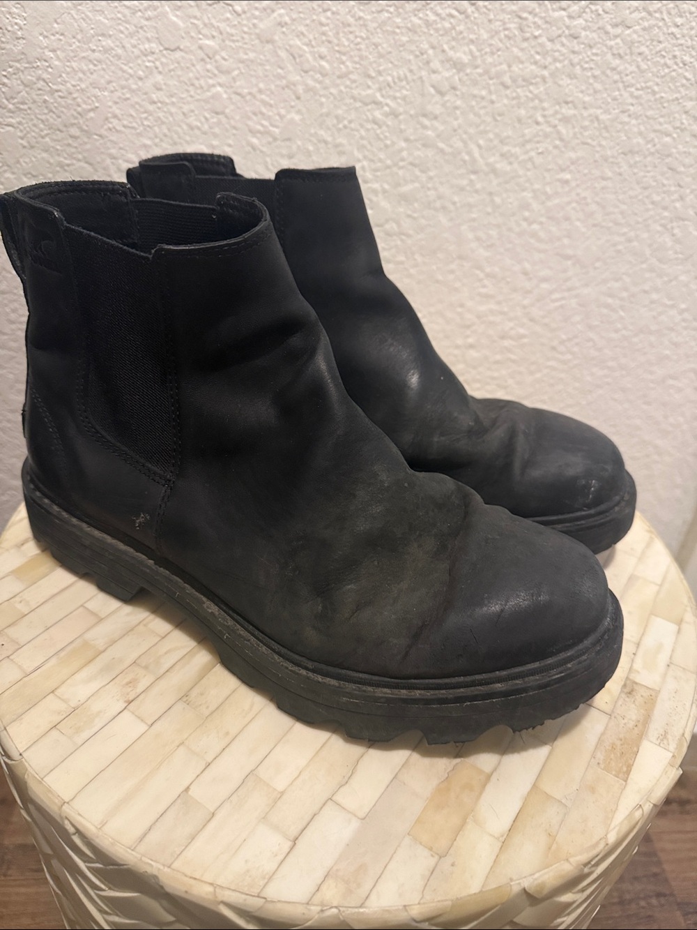 Women’s Sorel Black Chelsea Work Boots